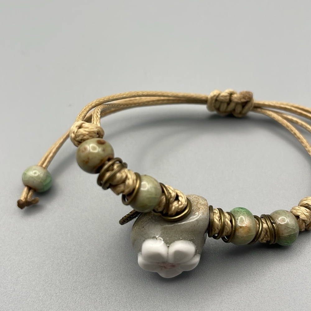 Bohemian Floral Charm Bracelet - Picture 4 of 7